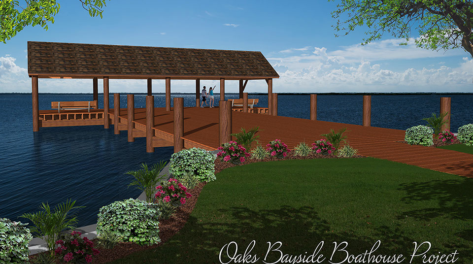 custom dock 3D render